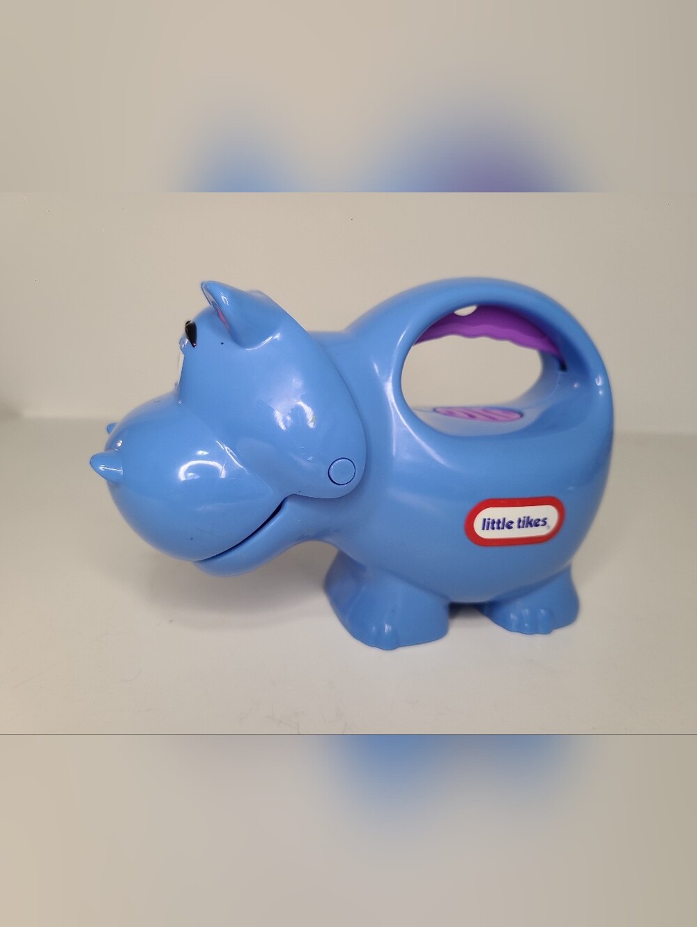 Little Tikes Glow N Speak Blue Hippo Flashlight Laughs Giggles Tested Works